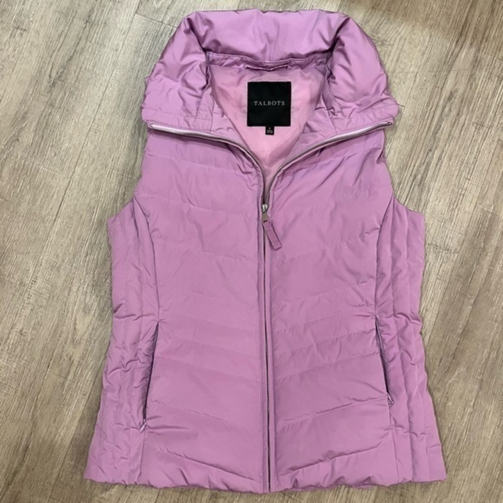 Talbots Vest Jacket Light Purple ~ Pink size Small